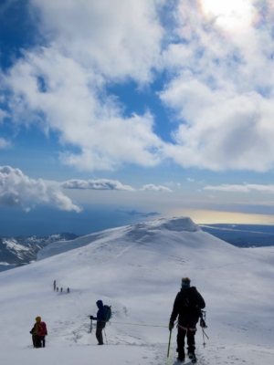 Eyjafjallajökull. Fjallganga