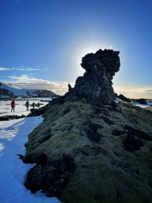 Þingvellir. Ferðaskíði