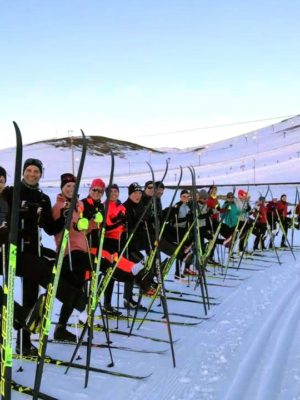 Úti brautarskíði. Námskeið